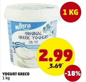 PENNY Milkeria - original greek yoghurt natural 1000 g(ml) offerta