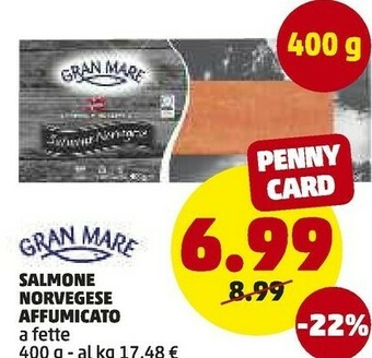 PENNY Salmone norvegese affumicato offerta