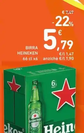 Spazio Conad BIRRA HEINEKEN 66 cl x6 offerta