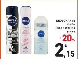 Spazio Conad DEODORANTE NIVEA linea assortita offerta