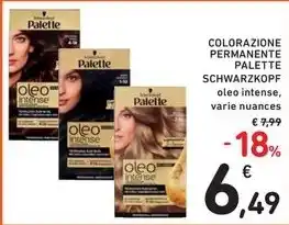 Spazio Conad COLORAZIONE PERMANENTE PALETTE SCHWARZKOPF offerta
