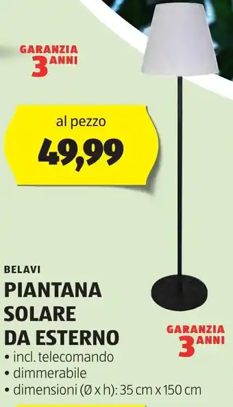 ALDI BELAVI PIANTANA SOLARE DA ESTERNO offerta