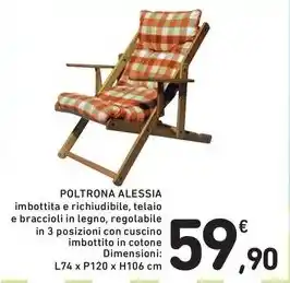Spazio Conad POLTRONA ALESSIA offerta
