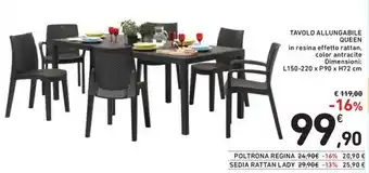 Spazio Conad TAVOLO ALLUNGABILE QUEEN offerta