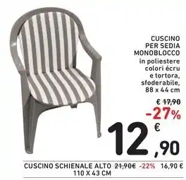 Spazio Conad CUSCINO PER SEDIA MONOBLOCCO offerta