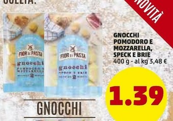PENNY Fior di pasta gnocchi pomodoro e mozzarella offerta
