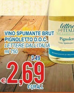 MD Discount Vino spumante brut pignoletto 750 ml offerta