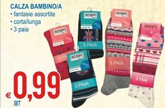 MD Discount Scopri calza bambina 3 paia offerta