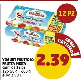 PENNY Yogurt fruttolo frutta mista offerta