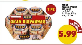 PENNY Tonno all'olio d'oliva gran risparmio offerta