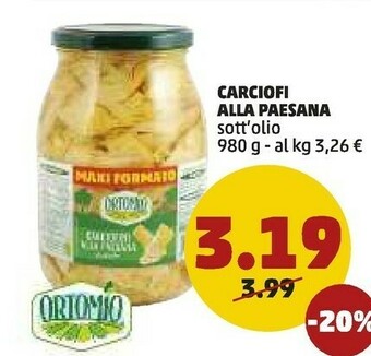 PENNY Carciofi alla paesana offerta