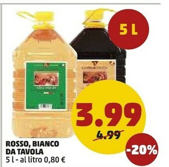 PENNY Rosso da tavola offerta