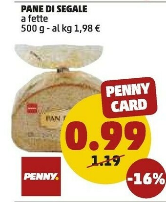 PENNY Pane di segale offerta