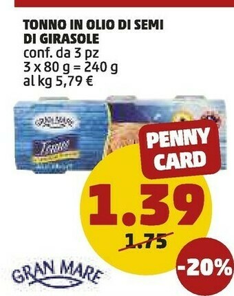 PENNY Tonno offerta