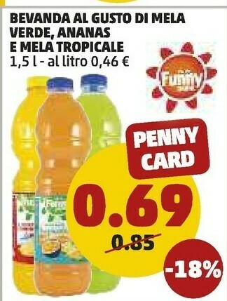 Bevanda al gusto di mela verde