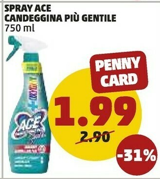 PENNY Spray candeggina piu gentile offerta