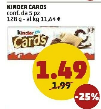 PENNY Kinder cards offerta