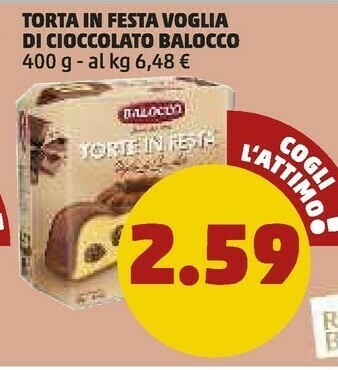 PENNY Balocco torta in festa voglia di cioccolati offerta