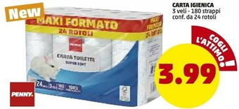PENNY Penny carta igienica 24 rotoli offerta