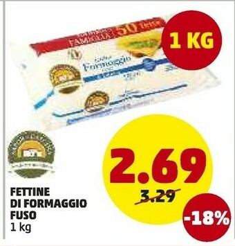 PENNY Fettine di formaggio fuso offerta