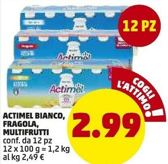 PENNY Actimel gusto fragola 1200 g(ml) offerta