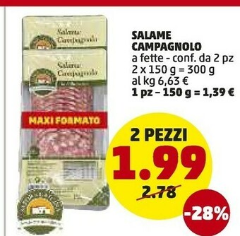 PENNY Salame campagnolo a fette offerta