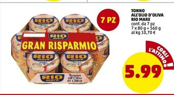 PENNY Tonno all'olio d'oliva gran risparmio offerta