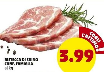 PENNY Bistecca di suino offerta