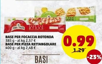 PENNY Base per focaccia rotonda offerta