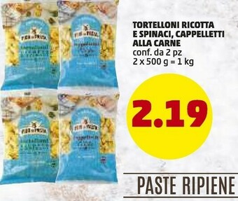 PENNY Tortelloni ricotta e spinaci offerta