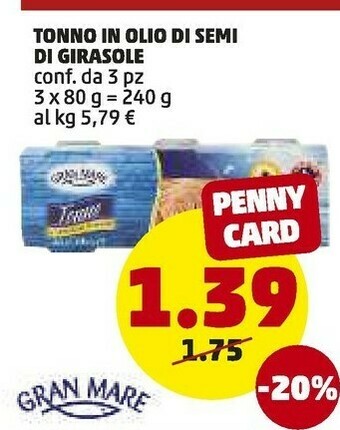 PENNY Tonno offerta