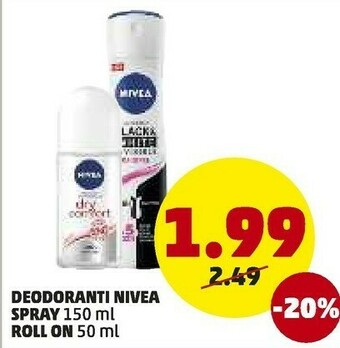 PENNY Deodoranti spray offerta