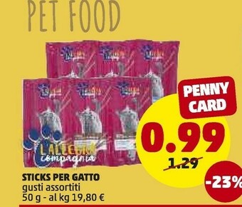 PENNY Sticks per gatto offerta