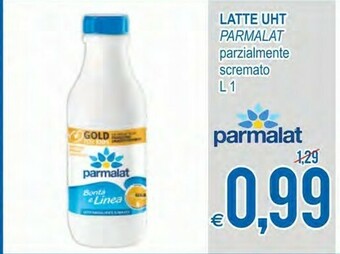 Latte uht parzialmente scremato