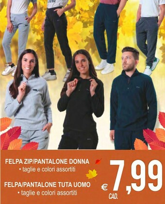 MD Discount Felpa zip/ pantalone donna/ felpa/ pantalone tuta uomo offerta
