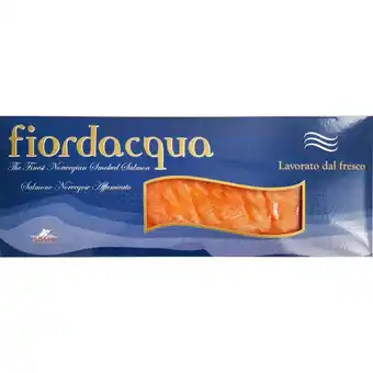 Qui Discount FIORDACQUA SALMONE NORVEGESE AFFUMICATO 350 GR offerta