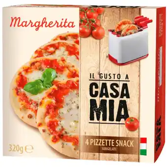 Qui Discount MINIPIZZE MARGHERITA 4PZ A CASA MIA 320 GR offerta