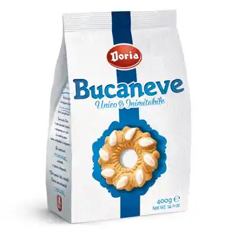 Qui Discount BISCOTTI BUCANEVE DORIA ASSORTITI 300/400 GR offerta
