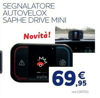 Norauto Segnalatore autovelox saphe drive mini offerta