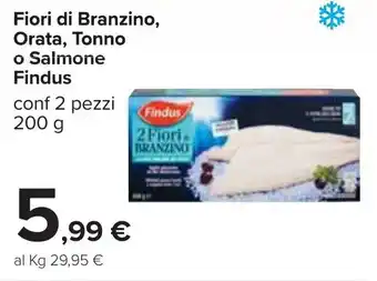 Findus Fiori di Branzino, Orata, Tonno o Salmone 2 pezzi 200g