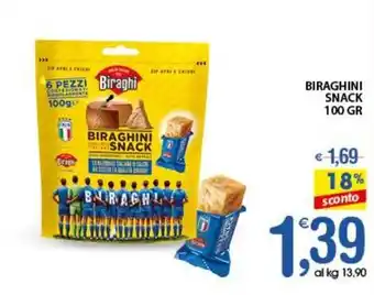 Qui Discount BIRAGHINI SNACK 100 GR offerta