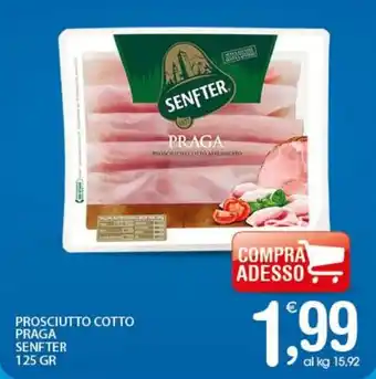 Qui Discount PROSCIUTTO COTTO PRAGA SENFTER 125 GR offerta