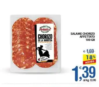 Qui Discount SALAME CHORIZO AFFETTATO 100 GR offerta