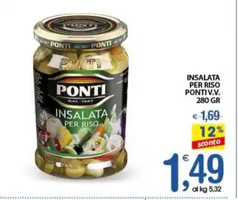 Qui Discount INSALATA PER RISO PONTI V.V. 280 GR offerta