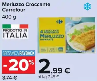Carrefour Merluzzo Croccante 400g