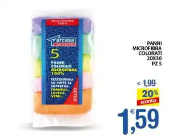 PANNI MICROFIBRA COLORATI 20X30 PZ 5