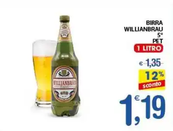 Qui Discount BIRRA WILLIANBRAU 5° PET 1 LITRO offerta