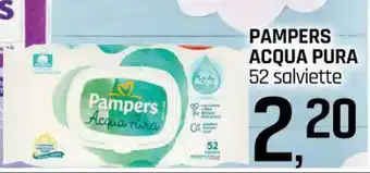 Famila Superstore PAMPERS ACQUA PURA 52 salviette offerta