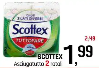 Famila Superstore SCOTTEX Asciugatutto 2 rotoli offerta