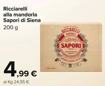 Ricciarelli alla mandorla Sapori di Siena 200g